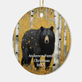 Golden Forest Black Beer Keramisch Ornament (Links)