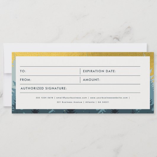 Golden Forest Business Cadeaubon (Voorkant)