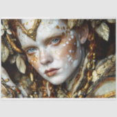 Golden Forest Shaman Mythic Tribal Decoupage Tissuepapier (Voorkant)