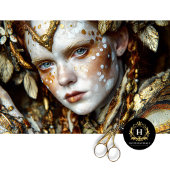 Golden Forest Shaman Mythic Tribal Decoupage Tissuepapier