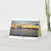 Golden Frank Bay Sunset, St. John, U.S.V.I. Kaart (Achterkant)
