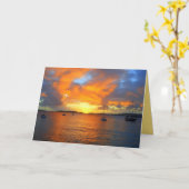 Golden Frank Bay Sunset, St. John, U.S.V.I. Kaart (Gele Bloem)