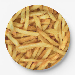 Golden French Fries Papieren Bordje