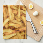 Golden French Fries Theedoek (Quarter Fold)