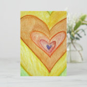 Golden Friendship Hearts Invites or Invites Kaart (Staand voorkant)