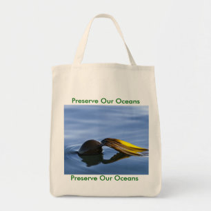 Golden Fronds, behoud de oceanen Tote Bag