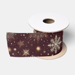 Golden Frost: Feestelijke sneeuwvlok Wonderland Lint