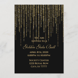 Golden Gala Ball Prom 8th Grade Dance Black Kaart