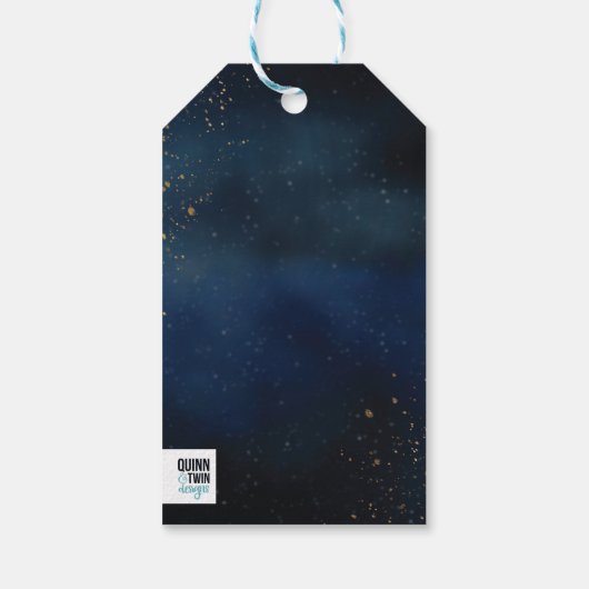 Golden Galaxy Cadeaulabel (Achterkant)