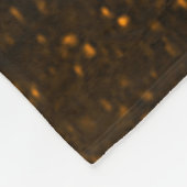 Golden Galaxy Starry Night Fleece Deken (Hoek)