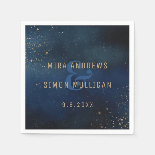 Golden Galaxy trouwdouche Servet (Voorkant)