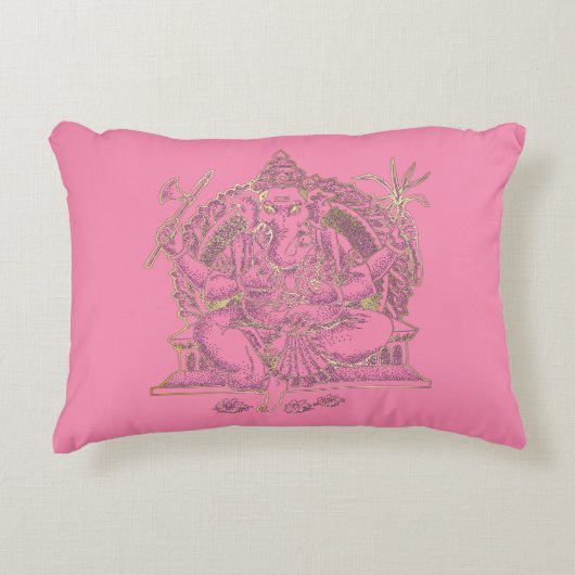 Golden Ganesha - Coussin d'accent (Devant)
