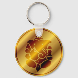 Golden Ganesha Design Sleutelhanger
