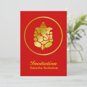 Golden Ganesha Kaart (Staand voorkant)