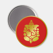 Golden Ganesha Magneet (Voorkant / Achterkant)