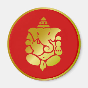 Golden Ganesha Magneet