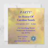 Golden Garden 101e invitation de fête d'anniversai (Dos)