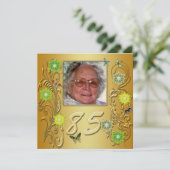 Golden Garden 85e invitation de fête d'anniversair (Debout devant)