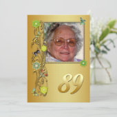 Golden Garden 89e invitation de fête d'anniversair (Debout devant)