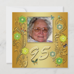 Golden Garden 95e invitation à la fête d'anniversa