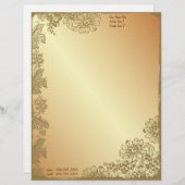 Golden Garden Briefhoofd Sjabloon (Voorkant / Achterkant)