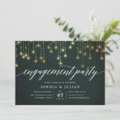 Golden Garland Engagement Party Invitation (Debout devant)