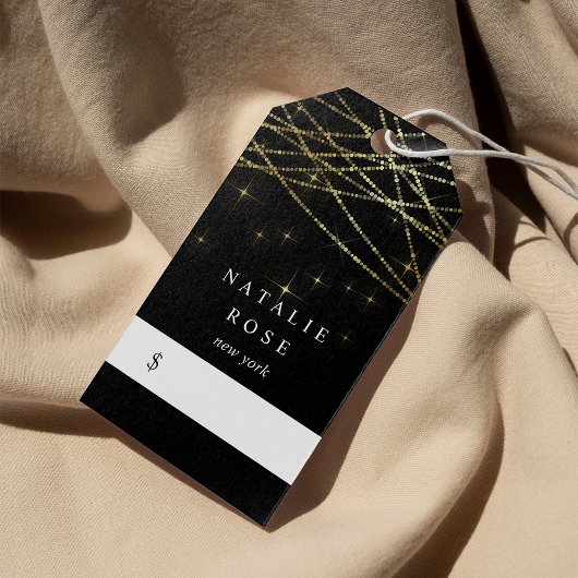 Golden Garland Price Labels Cadeaulabel