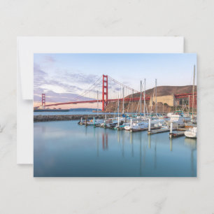 Golden Gate bij de Marina bij zonsopgang Briefkaart