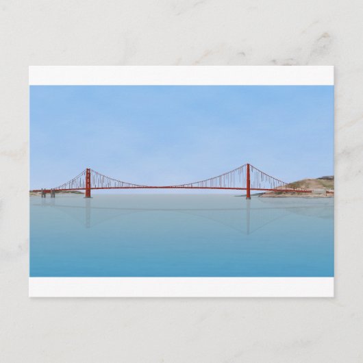 Golden Gate Bridge: 3D-model: Briefkaart (Voorkant)