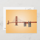 Golden Gate Bridge: 3D-model: Briefkaart (Voorkant / Achterkant)
