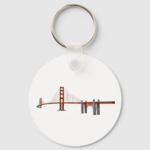 Golden Gate Bridge: 3D-model: Sleutelhanger