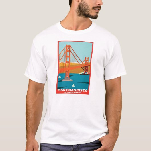 Golden Gate Bridge 75e T-shirt van Rhonel (Voorkant)