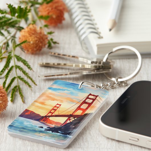 Golden Gate Bridge #8 Sleutelhanger (Voorkant Rechts)