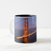 Golden Gate Bridge à Sunset mug (Devant gauche)