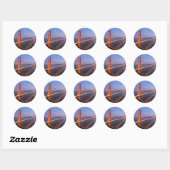 Golden Gate Bridge à Sunset stickers (Feuille)