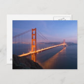Golden Gate Bridge bij Sunset briefkaart (Voorkant / Achterkant)