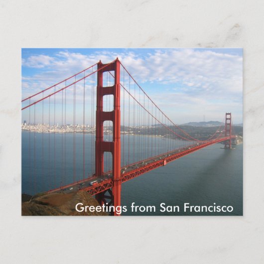 Golden Gate Bridge Briefkaart (Voorkant)
