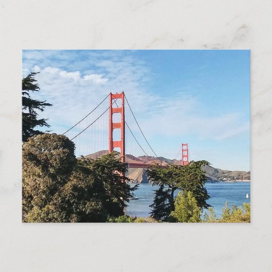 Golden Gate Bridge, Californië CA Briefkaart (Voorkant)