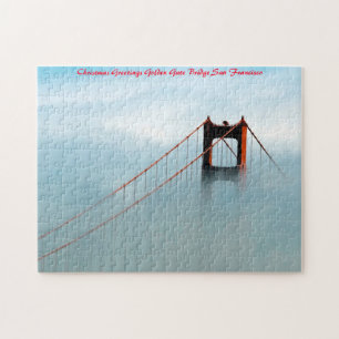 Golden Gate Bridge Californië.Kerstgroeten Legpuzzel