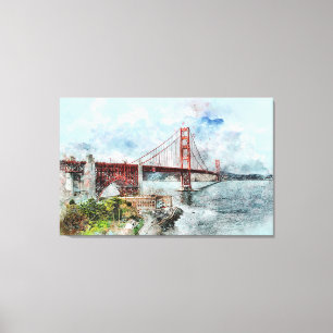 Golden Gate Bridge Canvas Afdruk
