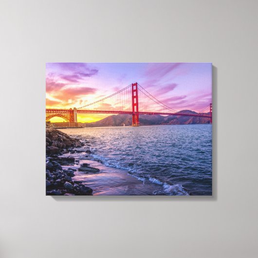 Golden Gate Bridge Canvas Afdruk (Voorkant)