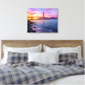 Golden Gate Bridge Canvas Afdruk (Insitu (Slaapkamer))