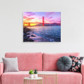 Golden Gate Bridge Canvas Afdruk (Insitu (Woonkamer))