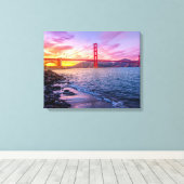 Golden Gate Bridge Canvas Afdruk (Insitu (Houten vloer))