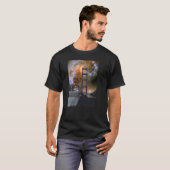 Golden Gate Bridge en Hubble Colliding Galaxies T-shirt (Voorkant volledig)