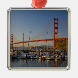 Golden Gate Bridge en San Francisco 2 Metalen Ornament