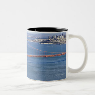 Golden Gate Bridge en San Francisco. 2 Tweekleurige Koffiemok