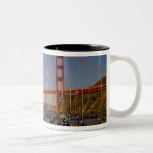 Golden Gate Bridge en San Francisco 2 Tweekleurige Koffiemok