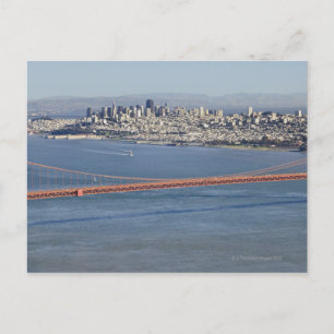Golden Gate Bridge en San Francisco. 3 Briefkaart