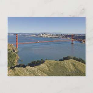 Golden Gate Bridge en San Francisco. 4 Briefkaart